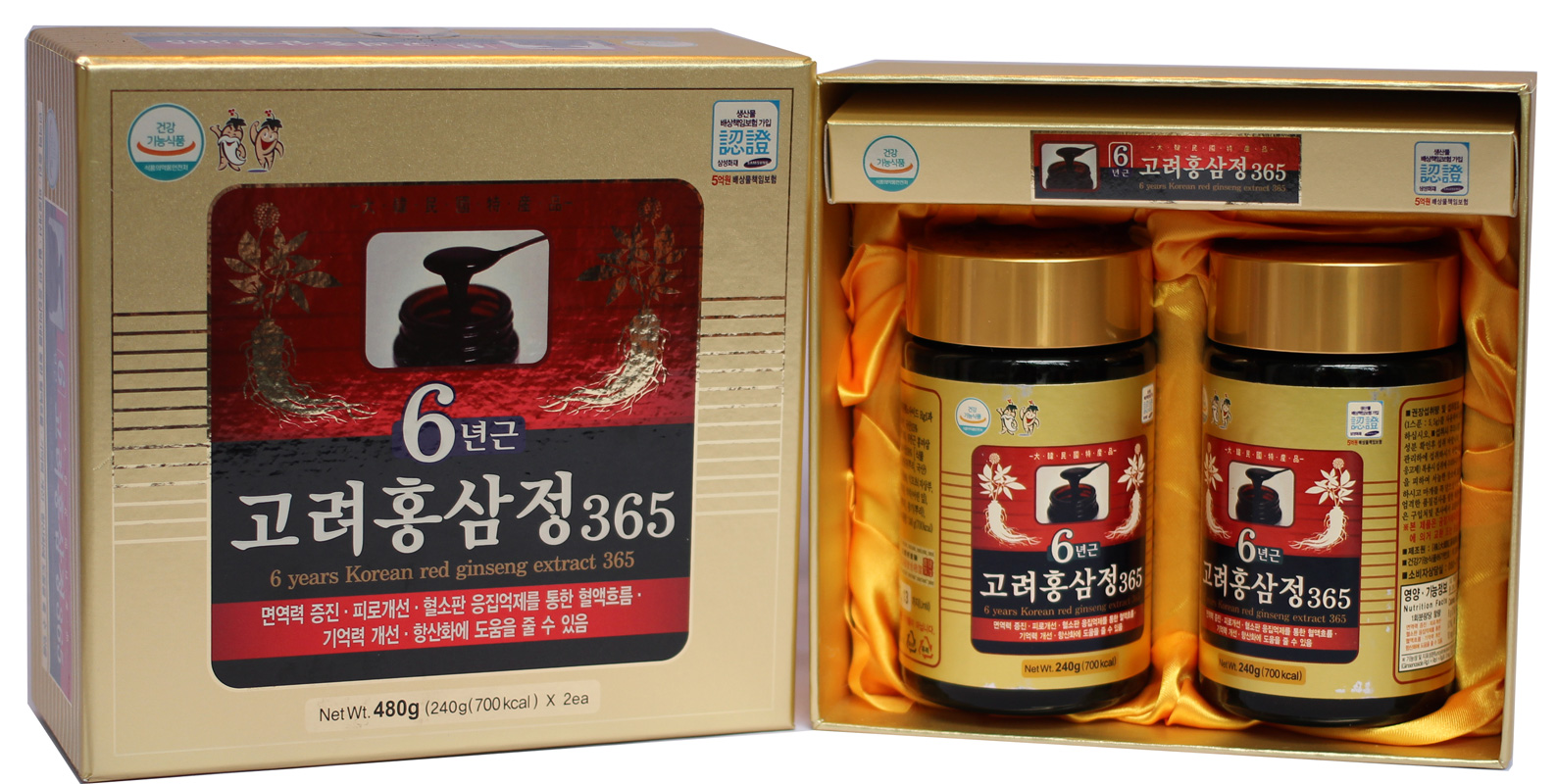 Cao hồng sâm 365 hàn quốc 2 hũ 240gram