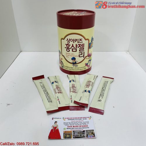 Thạch hồng sâm Sanga Kid's Korean Red Ginseng Jelly Hàn Quốc 30 gói