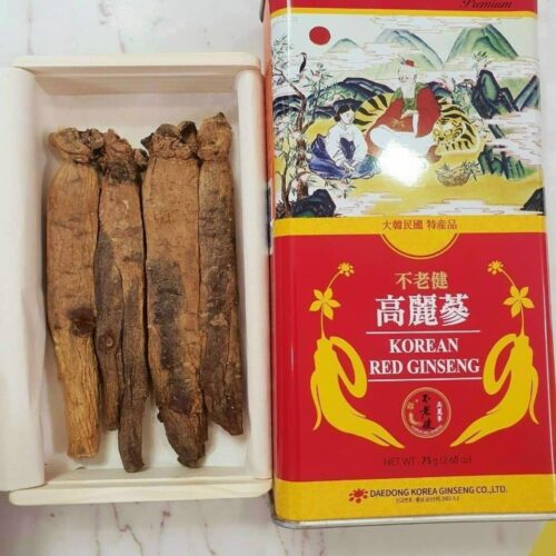 Sâm Cao Ly 6 tuổi DaeDong Hàn Quốc Loại To (6-10 củ) 150 gram - Hồng sâm cao ly vị nguyên bản và nguyên chất