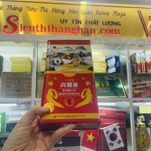 Trên tay Sâm Cao Ly 6 tuổi DaeDong Hàn Quốc Loại To (6-10 củ) 150 gram - Hồng sâm cao ly vị nguyên bản và nguyên chất