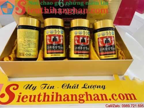 Cao Hồng Sâm 365 Hàn Quốc 6 Năm Tuổi 4 lọ Chính Hãng Khỏe Vượt Trội 10