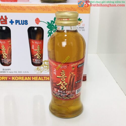 Nước Hồng Sâm Có Củ KGS Hàn Quốc 10 chai x 120 ml Bảo hành rơi vỡ2