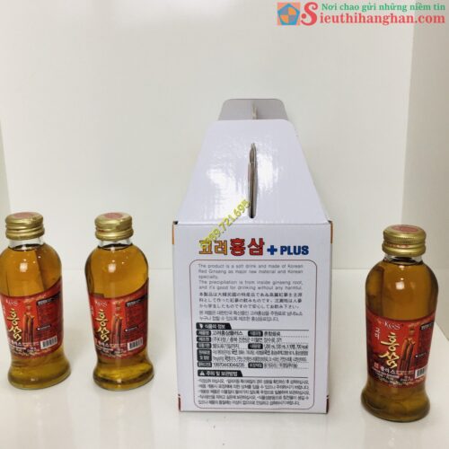 Nước Hồng Sâm Có Củ KGS Hàn Quốc 10 chai x 120 ml Bảo hành rơi vỡ7