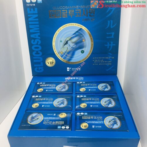 Mở hộp Thuốc Bổ Xương Khớp GLUCOSAMINE 100 VIP Hàn Quốc