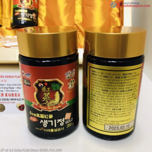 Cao Hồng Sâm Núi 6 Năm Tuổi Hàn Quốc Korea Red Ginseng Gold7