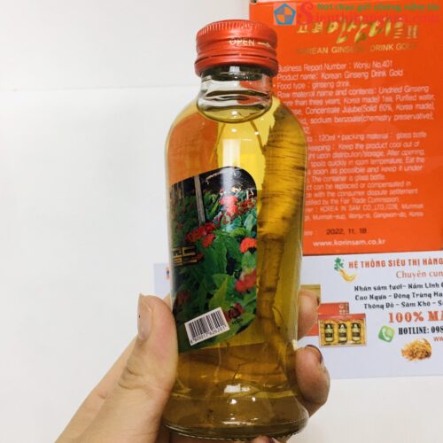 Korean Ginseng Drink Gold Nước Hồng Sâm Có Củ Hàn Quốc Ngon Bổ Rẻ12