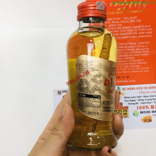 Korean Ginseng Drink Gold Nước Hồng Sâm Có Củ Hàn Quốc Ngon Bổ Rẻ 3