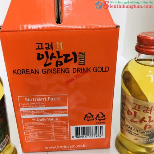 Korean Ginseng Drink Gold Nước Hồng Sâm Có Củ Hàn Quốc Ngon Bổ Rẻ 7