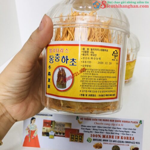 Đông Trùng Hạ Thảo Tươi Hàn Quốc hũ 45g3