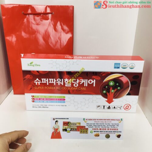 Super Power Blood Sugar Care Thuốc uống hỗ trợ điều trị tiểu đường Tốt của Hàn Quốc7