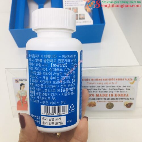 Trên tay mặt sau lọ Mở hộp THUỐC BỔ XƯƠNG KHỚP KWANGDONG Joint Glucosamin Hàn Quốc