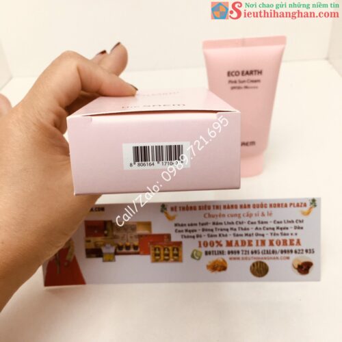 Kem Chống Nắng Eco Earth Pink Sun Cream SPF 50+ PA++++ The SAEM Cực Kỳ Hiệu Quả6