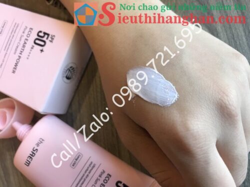 Kem Chống Nắng Eco Earth Pink Sun Cream SPF 50+ PA++++ The SAEM Cực Kỳ Hiệu Quả3