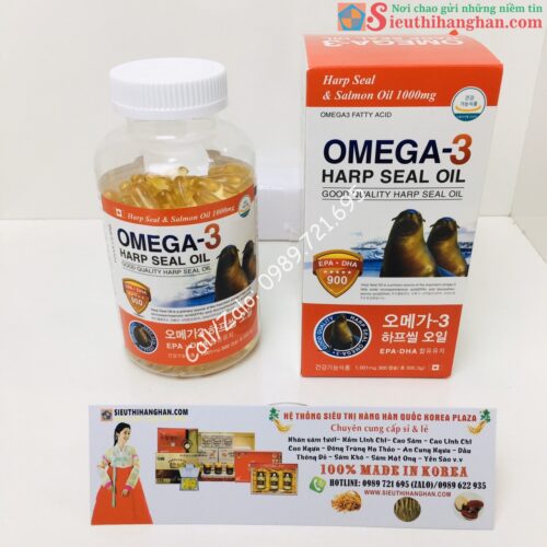 Omega 3 Harp Seal Oil Hải Cẩu Cao Cấp Hàn Quốc