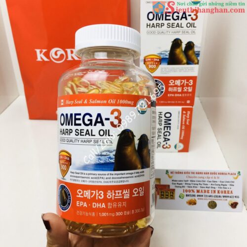 Omega 3 Harp Seal Oil Hải Cẩu Cao Cấp Hàn Quốc