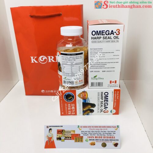 Omega 3 Harp Seal Oil Hải Cẩu Cao Cấp Hàn Quốc3