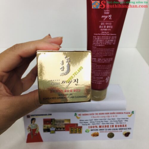 Sữa rửa mặt hồng sâm đỏ my gold gingseng 7