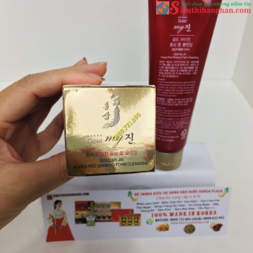 Sữa rửa mặt hồng sâm đỏ my gold gingseng 2