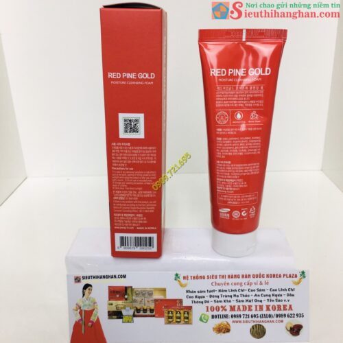 Sửa rửa mặt thông đỏ red pine gold Hàn Quốc Chính Hãng 1