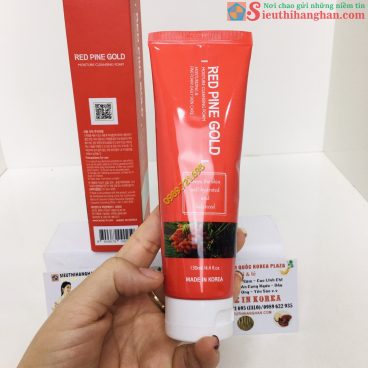 Sửa rửa mặt thông đỏ red pine gold Hàn Quốc Chính Hãng 6