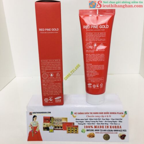 Sửa rửa mặt thông đỏ red pine gold Hàn Quốc Chính Hãng 7