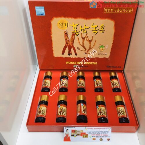 Tinh Chất Hồng Sâm Nhung Hươu Wongi Red Ginseng Wellbiotech Hàn Quốc6