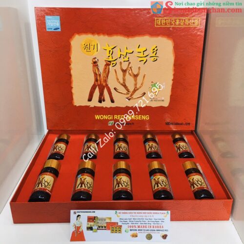 Tinh Chất Hồng Sâm Nhung Hươu Wongi Red Ginseng Wellbiotech Hàn Quốc