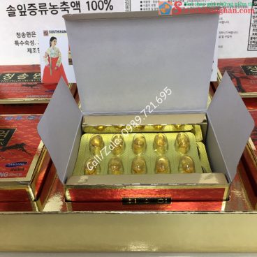Tinh Dầu Thông Đỏ Cheongsongwon Hộp Đỏ Chính Phủ Cao Cấp Hàn Quốc - Dành cho người máu nhiễm mỡ, gan nhiễm mỡ11