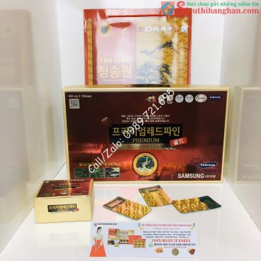 Tinh Dầu Thông Đỏ Red Pine Gold Samsung Premium Hàn Quốc Cao Cấp - Trị mỡ máu, phòng chống ung thư