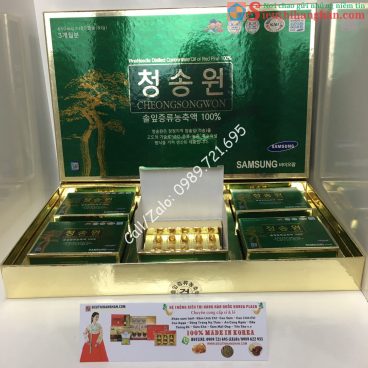 Tinh Dầu Thông Đỏ Samsung 180 Viên Hộp Xanh Chính Phủ Hàn Quốc19