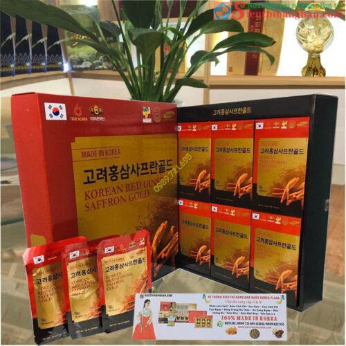 [?]Nước Hồng Sâm Nhụy Hoa Nghệ Tây Korean Redginseng Saffron Gold8