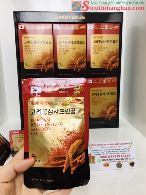 [?]Nước Hồng Sâm Nhụy Hoa Nghệ Tây Korean Redginseng Saffron Gold11