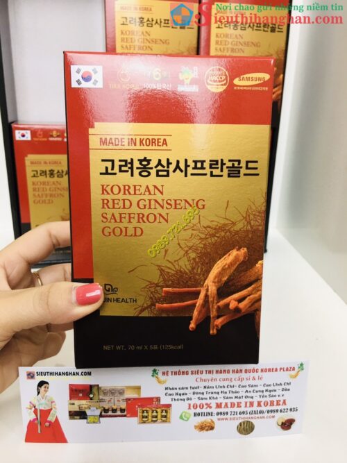 [?]Nước Hồng Sâm Nhụy Hoa Nghệ Tây Korean Redginseng Saffron Gold22