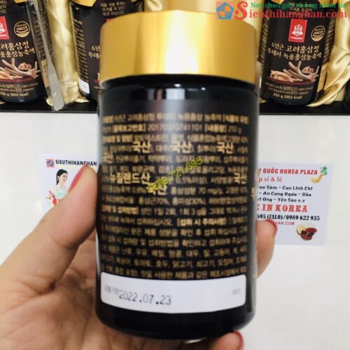 Cao Hồng Sâm Nhung Hươu Hàn Quốc 6 year Goryo Deer Antlers Red Ginseng Extract 8809553620626 13