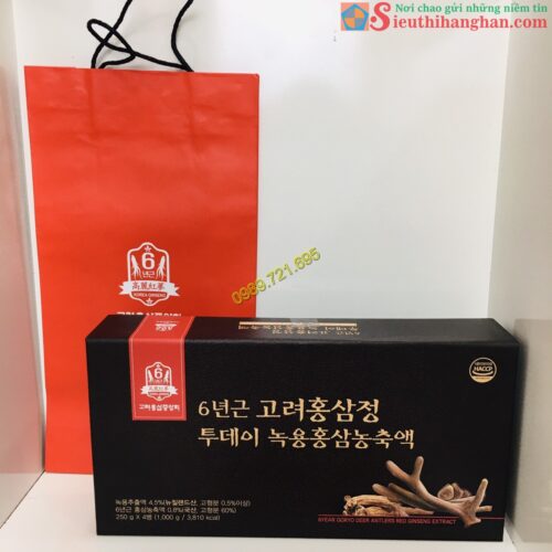 Cao Hồng Sâm Nhung Hươu Hàn Quốc 6 year Goryo Deer Antlers Red Ginseng Extract 8809553620626 14