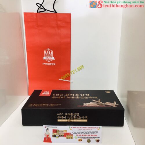 Cao Hồng Sâm Nhung Hươu Hàn Quốc 6 year Goryo Deer Antlers Red Ginseng Extract 8809553620626 5