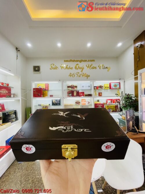 Viên An Cung Ngưu Hoàng Kwangdong Hàn Quốc Hộp Gỗ Đặc Trị Tai Biến Đột Quỵ 8