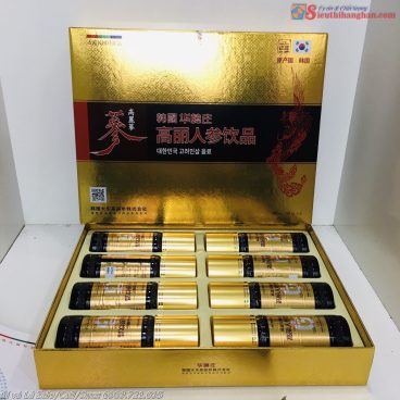 Nước tăng lực hồng sâm daedong Hàn Quốc Korea Ginseng Drink Mạnh Mẽ 8 chai 100 ml 210