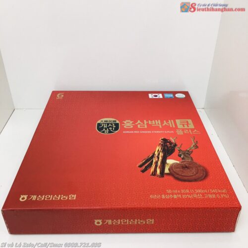 Korean red ginseng eternity Q plus nước hồng sâm linh chi nhung hươu 10