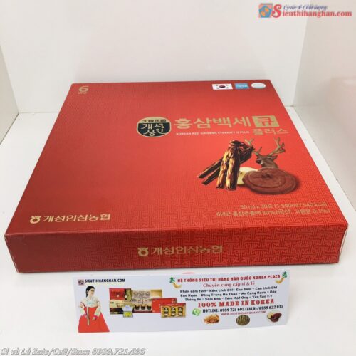 Korean red ginseng eternity Q plus nước hồng sâm linh chi nhung hươu 11