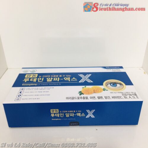 Bổ mắt Kwangdong Lutein Alpha-x Hàn Quốc chiết xuất hoa cúc vạn thọ giúp sáng mắt2