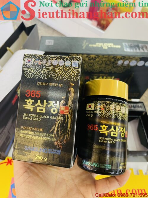 Cao hắc sâm 365 Korea Black Ginseng Extract Gold đậm đặc nguyên chất và chất lượng vàng 6