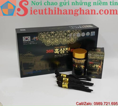 Cao hắc sâm 365 Korea Black Ginseng Extract Gold đậm đặc nguyên chất và chất lượng vàng