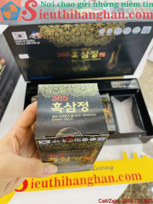 Cao hắc sâm 365 Korea Black Ginseng Extract Gold đậm đặc nguyên chất và chất lượng vàng 88