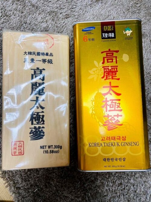 Thiên sâm củ khô Korea Taekuk Ginseng 300 gram 10 củ ·· hàng hiếm của đất trời 88