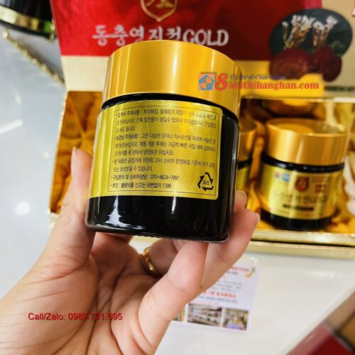 Đông trùng hạ thảo linh chi núi Samsung Gold hộp 3 lọ x 120 gram 7