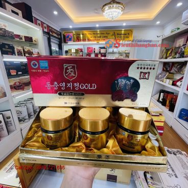 Đông trùng hạ thảo linh chi núi Samsung Gold hộp 3 lọ x 120 gram 5