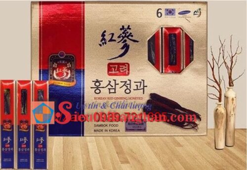 Sâm củ tẩm mật ong hàn quốc Sambok 8 củ 300 gram thơm ngon bổ dưỡng 4