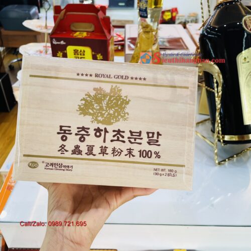 Bột đông trùng hạ thảo Royal Gold Hàn Quốc nguyên chất cao cấp15