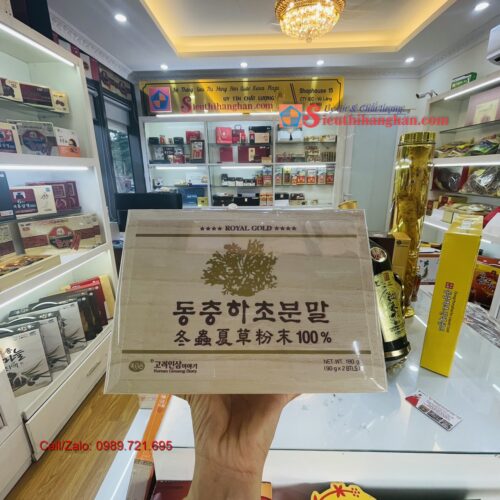 Bột đông trùng hạ thảo Royal Gold Hàn Quốc nguyên chất cao cấp 5